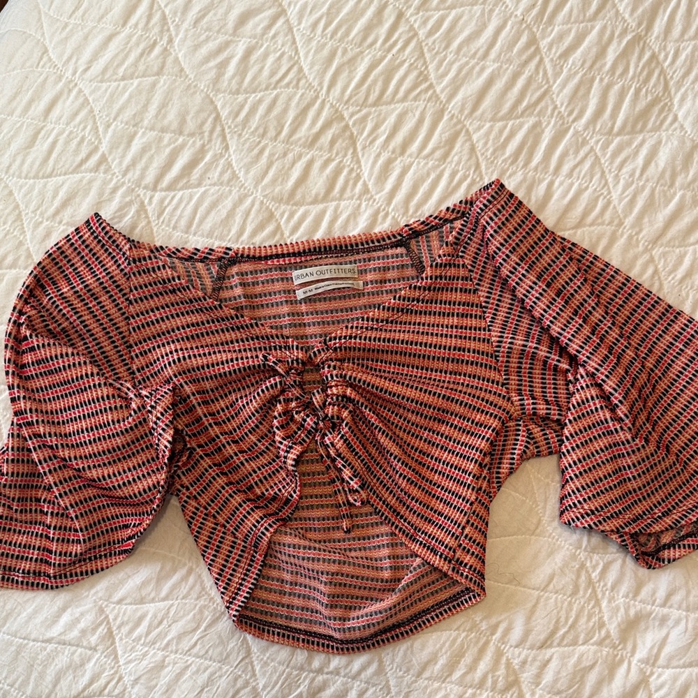 Urban Outfitters Red and Black Checkered Blouse